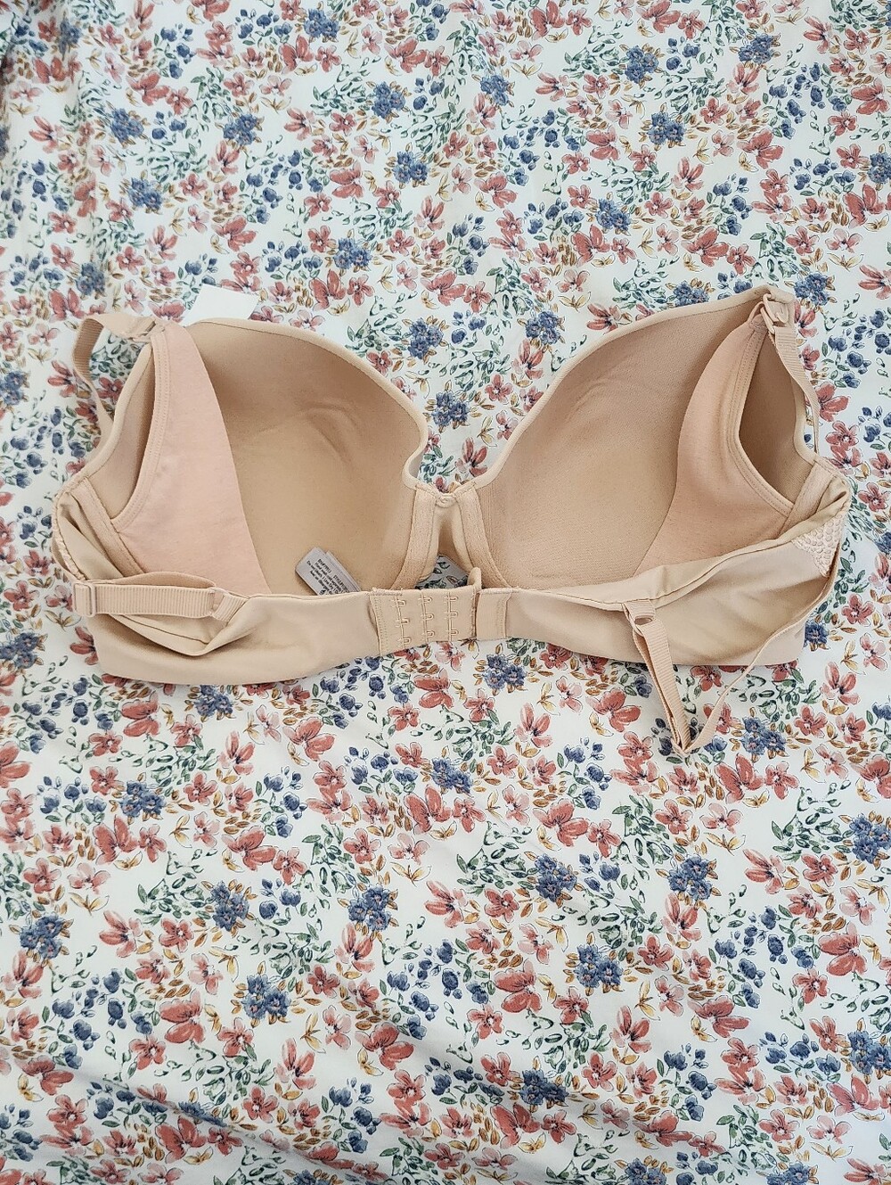 Nude Motherhood Nursing Bra with Lace Trim - Picture 2 of 7